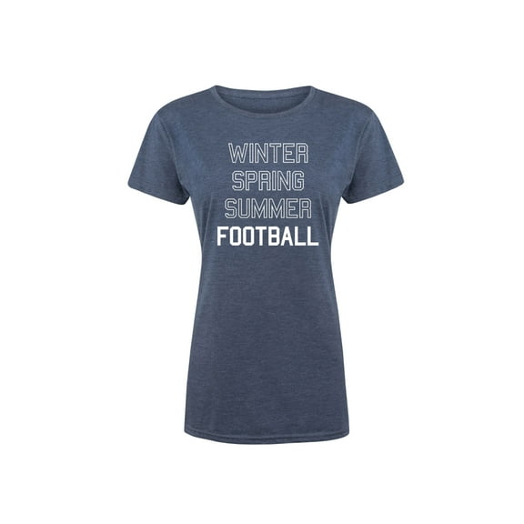 Instant Message - Winter Spring Summer Football - Women's Short Sleeve Graphic T-Shirt