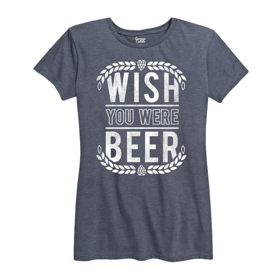 Instant Message - Wish You Were Beer - Women's Short Sleeve Graphic T-Shirt