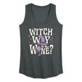thumbnail image 1 of Instant Message - Witch Way To The Wine - Women's Racerback Tank Top, 1 of 6