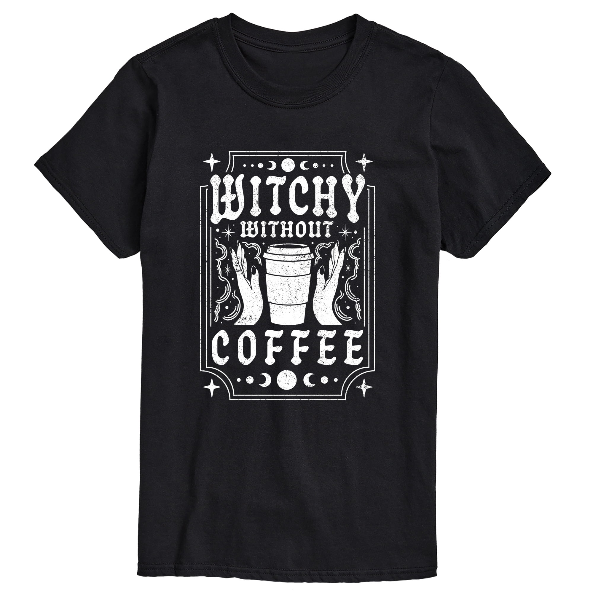 Instant Message - Witchy Without Coffee - Men's Short Sleeve Graphic T ...