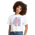 thumbnail image 1 of Instant Message - With Love - Juniors Anime Cropped Cotton Blend T-Shirt, 1 of 6
