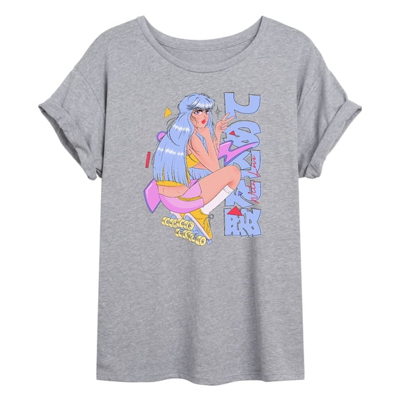 Instant Message - With Love - Juniors Anime Ideal Flowy Muscle T-Shirt