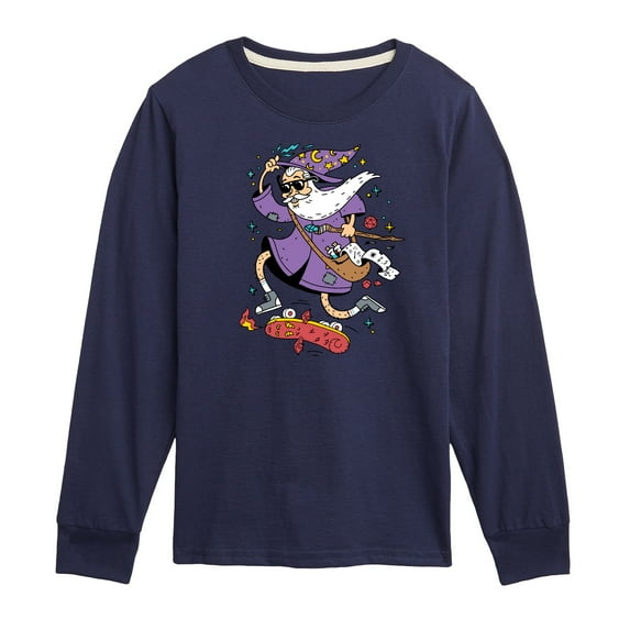Instant Message - Wizard Skater - Toddler & Youth Long Sleeve Graphic T-Shirt