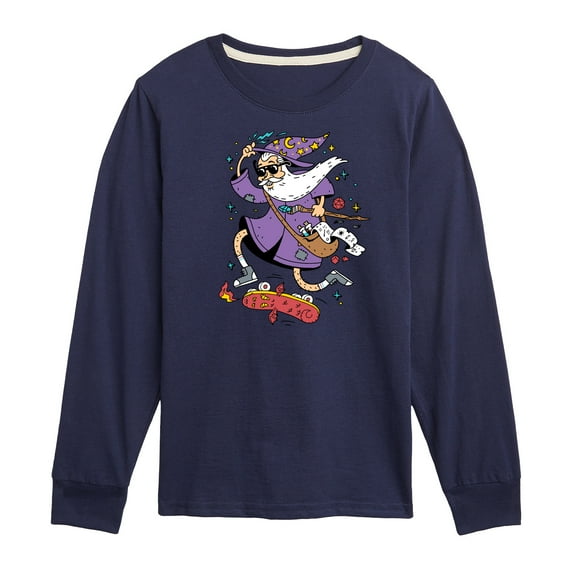 Instant Message - Wizard Skater - Toddler & Youth Long Sleeve Graphic T-Shirt
