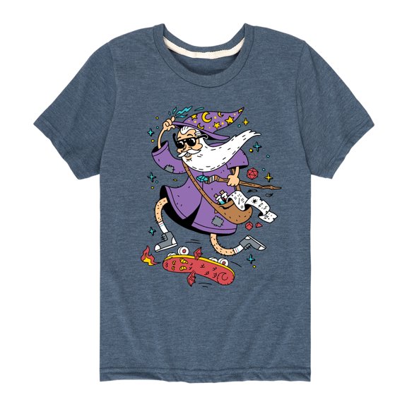 Instant Message - Wizard Skater  - Toddler & Youth Short Sleeve Graphic T-Shirt