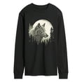 thumbnail image 1 of Instant Message - Wolf Moon - Men's Long Sleeve Graphic T-Shirt, 1 of 6