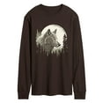 thumbnail image 1 of Instant Message - Wolf Moon - Men's Long Sleeve Graphic T-Shirt, 1 of 4