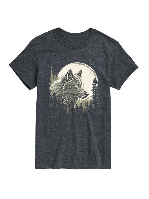 - Wolf Moon Men's Short Sleeve Graphic T-Shirt