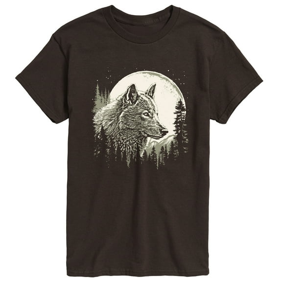 Instant Message - Wolf Moon - Men's Short Sleeve Graphic T-Shirt