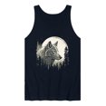 thumbnail image 1 of Instant Message - Wolf Moon - Men's Sleeveless Graphic Tank, 1 of 6