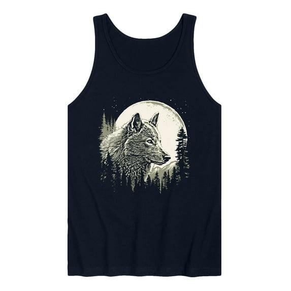 Instant Message - Wolf Moon - Men's Sleeveless Graphic Tank