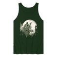 thumbnail image 1 of Instant Message - Wolf Moon - Men's Sleeveless Graphic Tank, 1 of 5