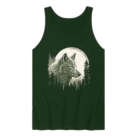 Instant Message - Wolf Moon - Men's Sleeveless Graphic Tank