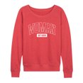thumbnail image 1 of Instant Message - Woman Of God Collegiate - Women's Lightweight French Terry Pullover, 1 of 6
