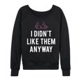 thumbnail image 1 of Instant Message - Women's Breast Cancer Awareness Lightweight French Terry Long Sleeve Shirt, 1 of 5