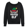 thumbnail image 1 of Instant Message - Women's Holiday Fun French Terry Long Sleeve Shirts, 1 of 6