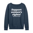 thumbnail image 1 of Instant Message - Womens Rights And Wrongs - Women's Lightweight French Terry Long Sleeve Shirt, 1 of 6
