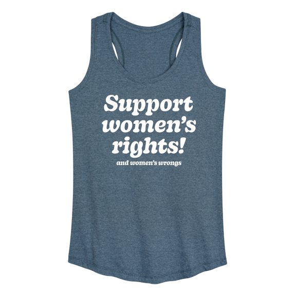 Instant Message - Womens Rights And Wrongs - Women's Racerback Tank Top