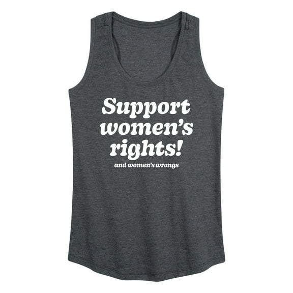 Instant Message - Womens Rights And Wrongs - Women's Racerback Tank Top