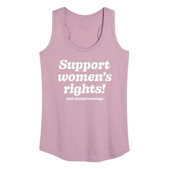 Instant Message - Womens Rights And Wrongs - Women's Racerback Tank Top