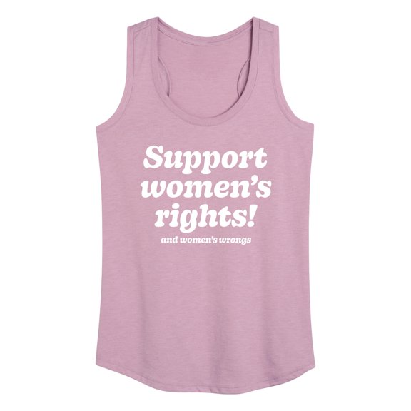 Instant Message - Womens Rights And Wrongs - Women's Racerback Tank Top