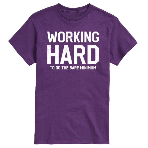 Instant Message - Working Hard - Men's Short Sleeve Graphic T-Shirt