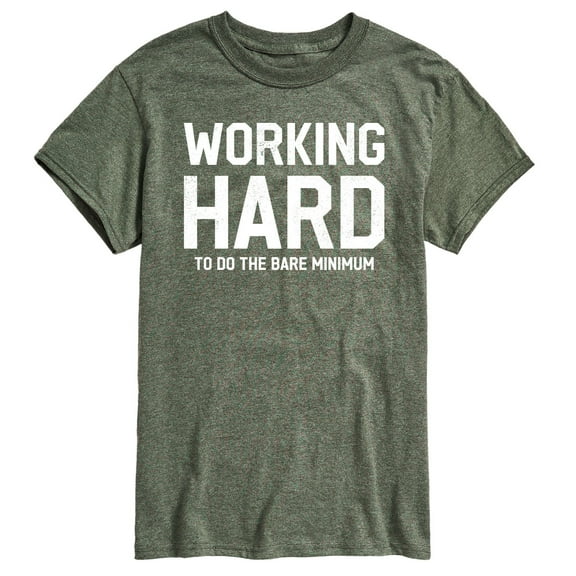 Instant Message - Working Hard - Men's Short Sleeve Graphic T-Shirt
