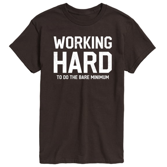 Instant Message - Working Hard Short Sleeve Graphic T-Shirt