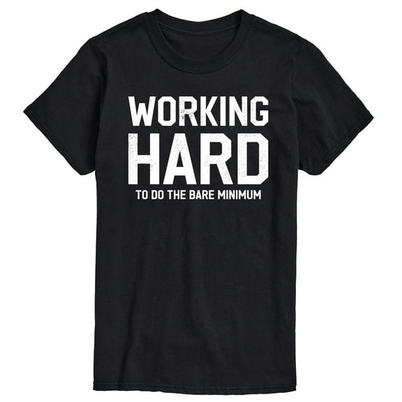 Instant Message - Working Hard - Men's Short Sleeve Graphic T-Shirt