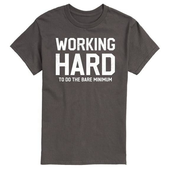 Instant Message - Working Hard - Men's Short Sleeve Graphic T-Shirt
