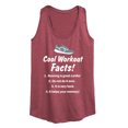 thumbnail image 1 of Instant Message - Workout Facts - Women's Racerback Tank Top, 1 of 6