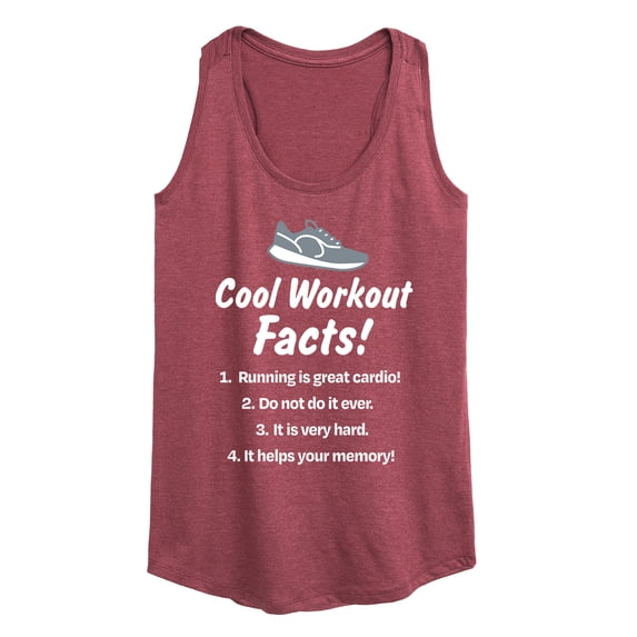 Instant Message - Workout Facts - Women's Racerback Tank Top