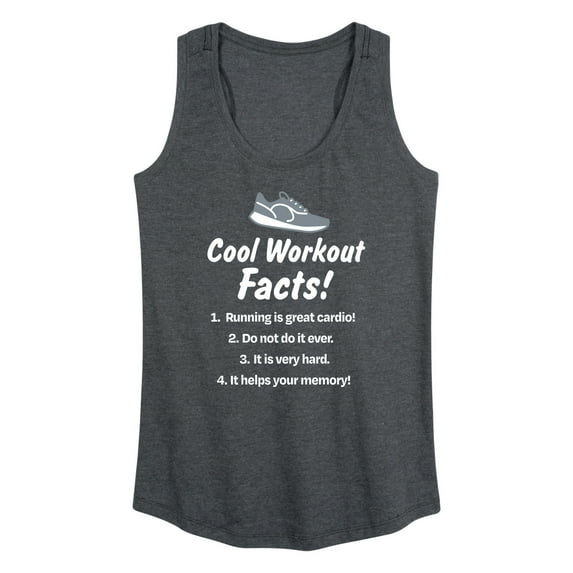 Instant Message - Workout Facts - Women's Racerback Tank Top