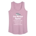 thumbnail image 1 of Instant Message - Workout Facts - Women's Racerback Tank Top, 1 of 6