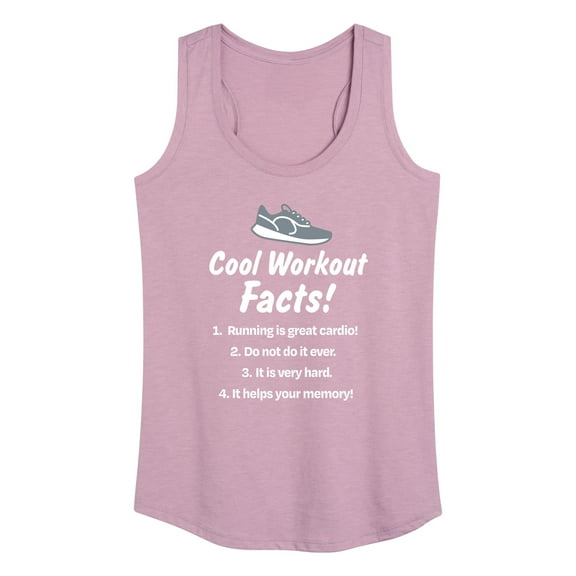 Instant Message - Workout Facts - Women's Racerback Tank Top