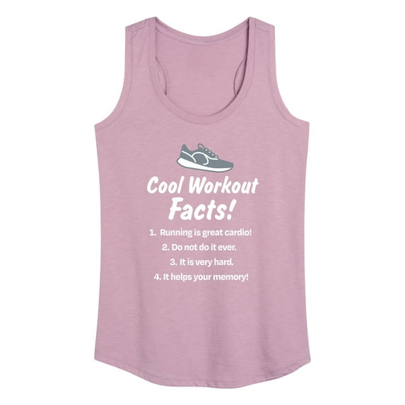 Instant Message - Workout Facts - Women's Racerback Tank Top