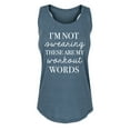 thumbnail image 1 of Instant Message - Workout Words - Women's Racerback Tank, 1 of 5
