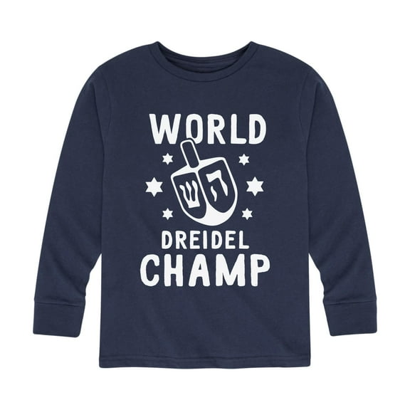 Instant Message - World Dreidel Champ - Youth Long Sleeve Tee