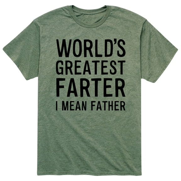Instant Message - World's Greatest Farter Father - Men's Short Sleeve Graphic T-Shirt