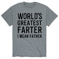 thumbnail image 1 of Instant Message - World's Greatest Farter Father - Men's Short Sleeve Graphic T-Shirt, 1 of 5