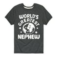 thumbnail image 1 of Instant Message - World's Greatest Nephew - Toddler And Youth Short Sleeve Graphic T-Shirt, 1 of 6