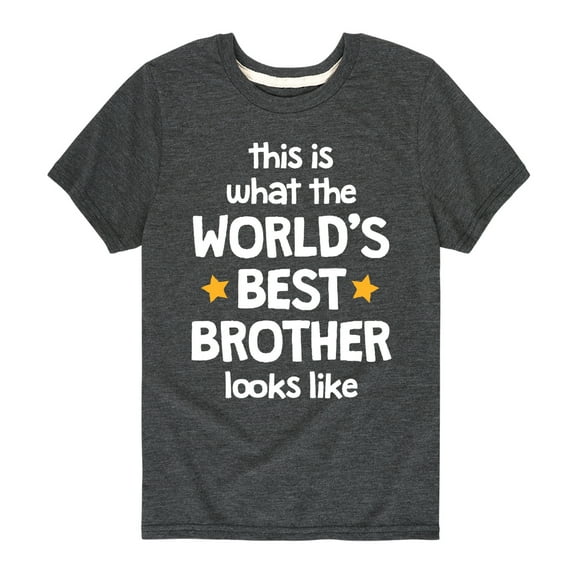 Instant Message - Worlds Best Brother - Toddler & Youth Short Sleeve Graphic T-Shirt