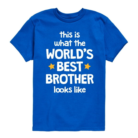 Instant Message - Worlds Best Brother - Toddler & Youth Short Sleeve Graphic T-Shirt