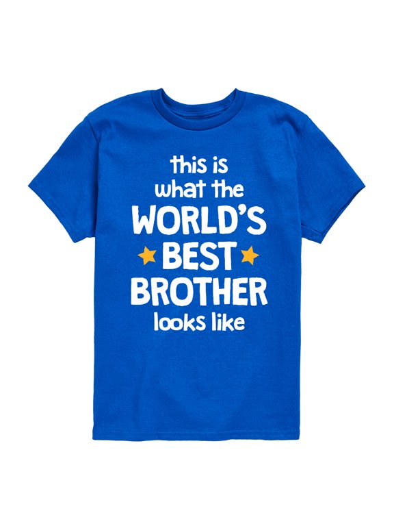 - Worlds Best Brother Boys' Short Sleeve Graphic T-Shirt
