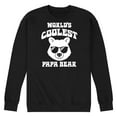 thumbnail image 1 of Instant Message - Worlds Coolest Papa Bear  - Men's Crew Neck Fleece Pullover, 1 of 6
