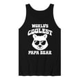 thumbnail image 1 of Instant Message - Worlds Coolest Papa Bear  - Men's Jersey Tank Top, 1 of 6