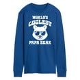 thumbnail image 1 of Instant Message - Worlds Coolest Papa Bear  - Men's Long Sleeve T-Shirt, 1 of 6