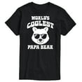 thumbnail image 1 of Instant Message - Worlds Coolest Papa Bear  - Men's Short Sleeve Graphic T-Shirt, 1 of 6