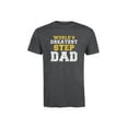 thumbnail image 1 of Instant Message - Worlds Greatest Step Dad - Men's Short Sleeve Graphic T-Shirt, 1 of 5