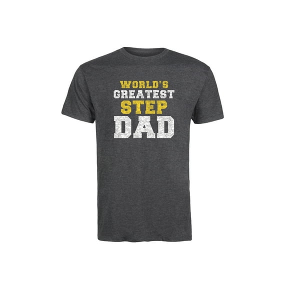 Instant Message - Worlds Greatest Step Dad - Men's Short Sleeve Graphic T-Shirt